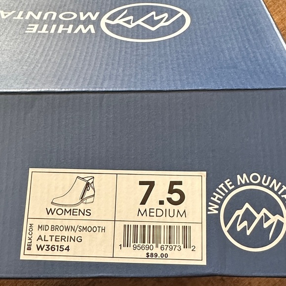 White Mountain Dark Brown Ankle Boots - Picture 2 of 4